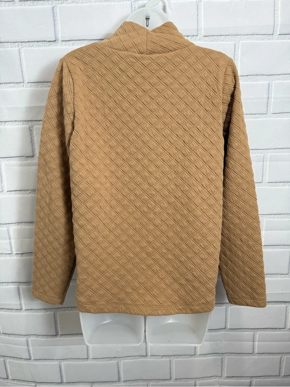 J.Crew Textured Turtleneck Sweater Camel Tan Size XS Cozy Chic neutral style